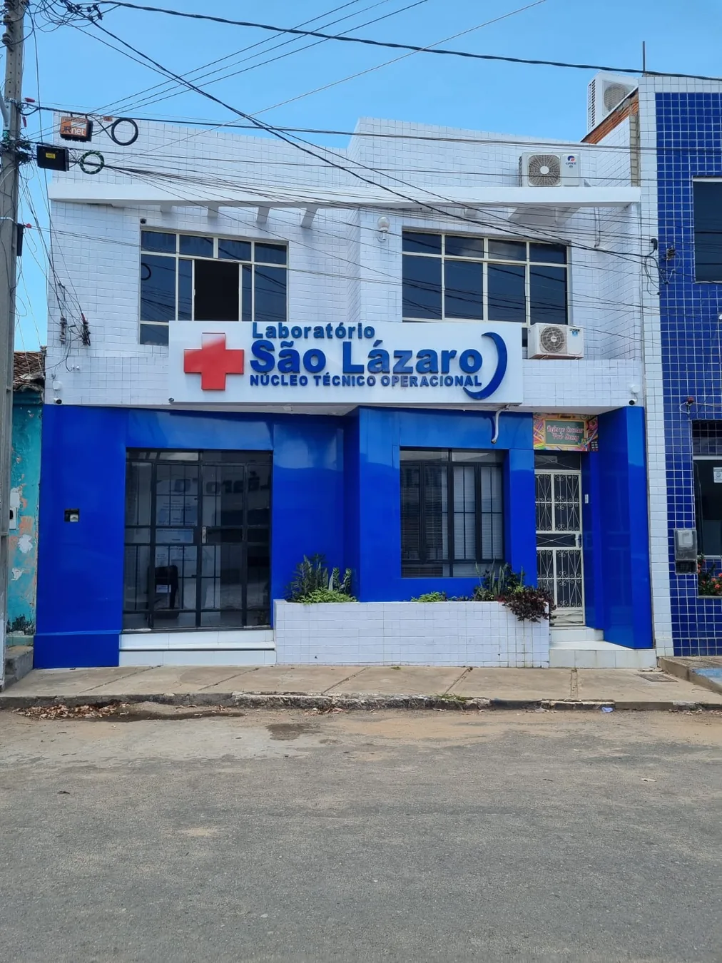 Fachada do Núcleo Técnico Operacional do Laboratório São Lázaro